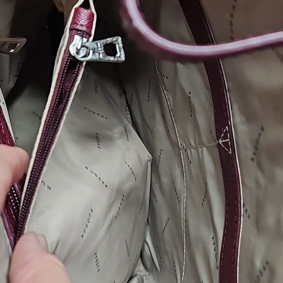 RUDSACK BURGUNDY BACKPACK PURSE - Picture 6 of 8